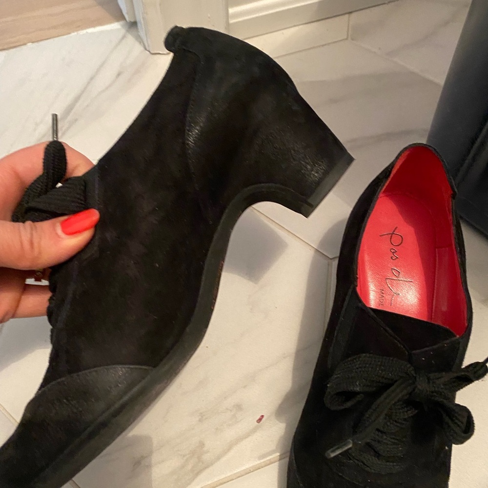 Mint condition black suede